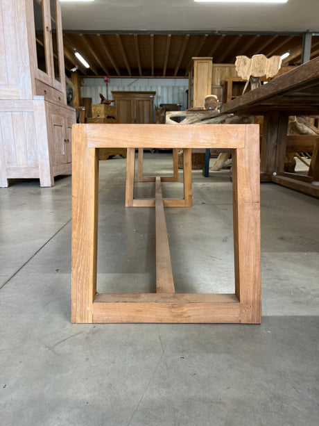 Teak bank - 280x40x45cm