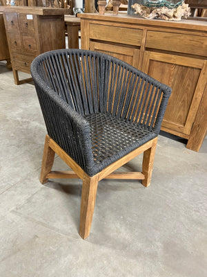 Rope stoel dikke poot - 57x56x77cm