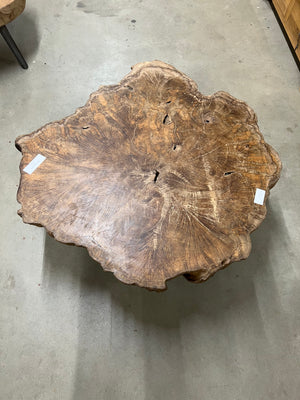 Teak wortel salontafel 100cm diameter - 100x100x40cm