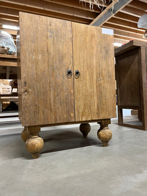 Teak kastje 2 deurs - 60x41x80cm