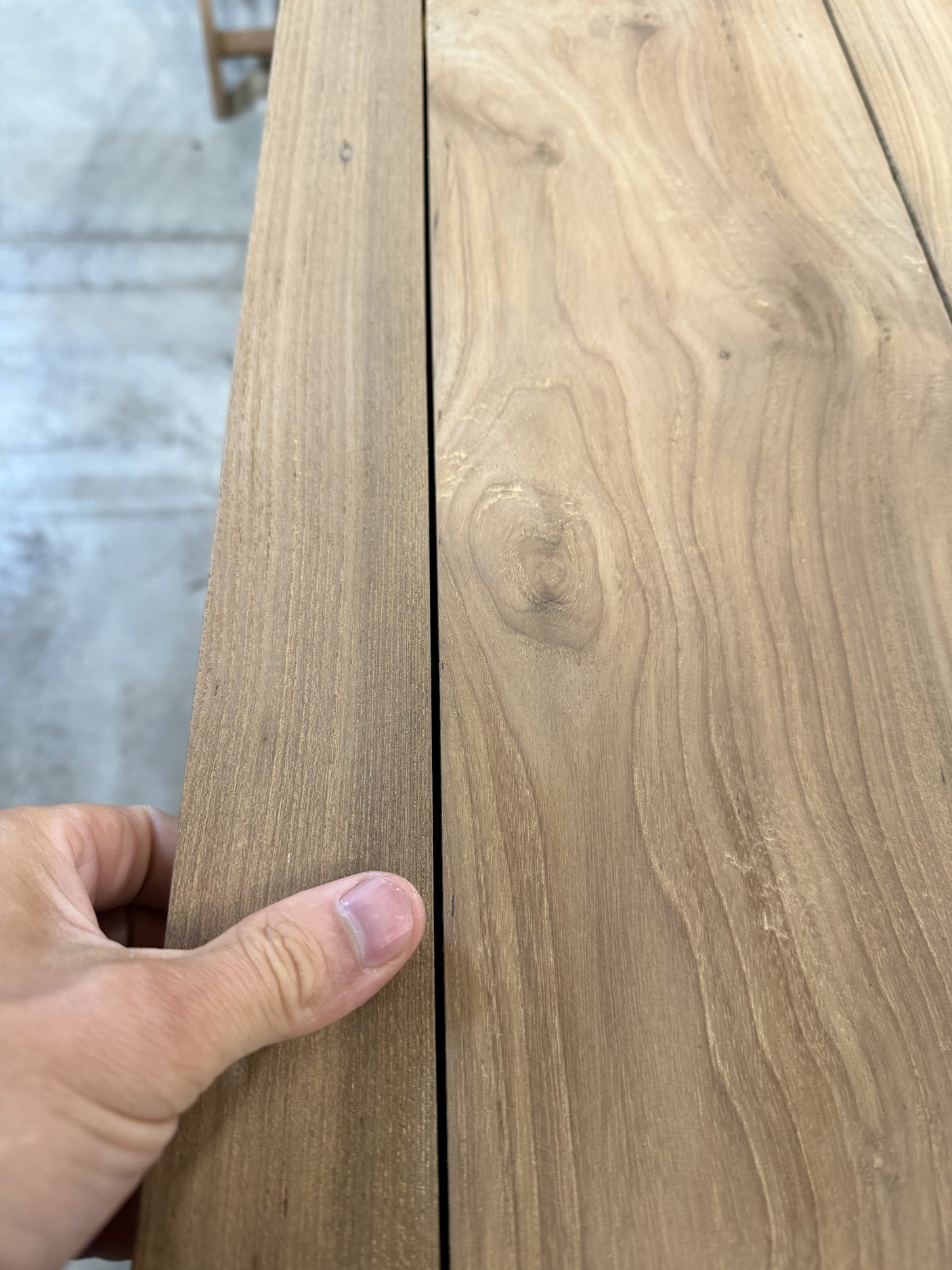 Teak opbergkist - 190x42x98cm