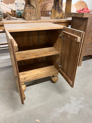 Teak kastje 2 deurs - 60x41x80cm