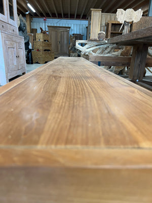 Teak bank - 280x40x45cm