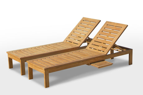 Teak lounger modern