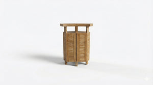 Opklapbare teak bar