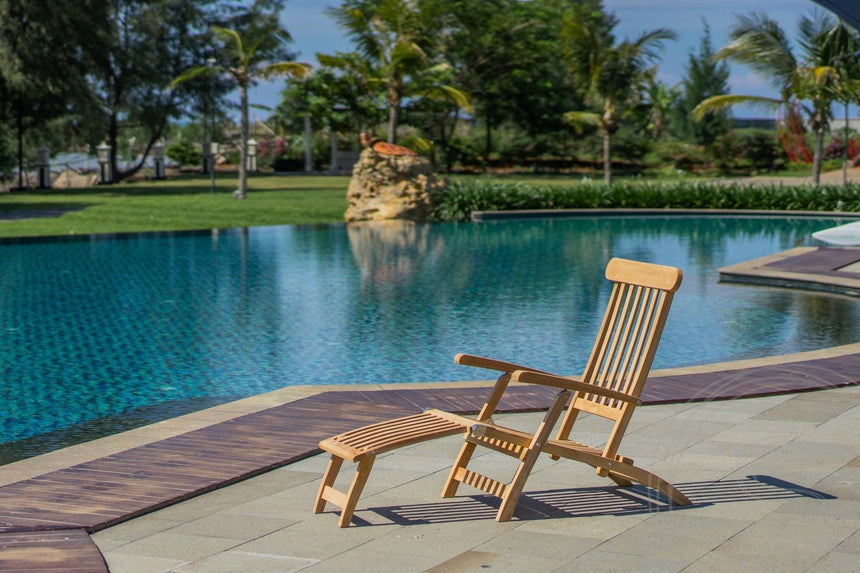 Teak deckchair 2 x