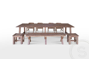 Teak Tafel 350x105cm