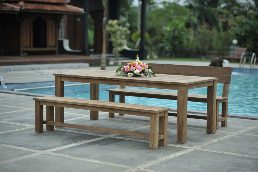 Teak bank 160cm Sandaran