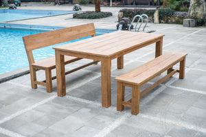 Teak bank 160cm Sandaran