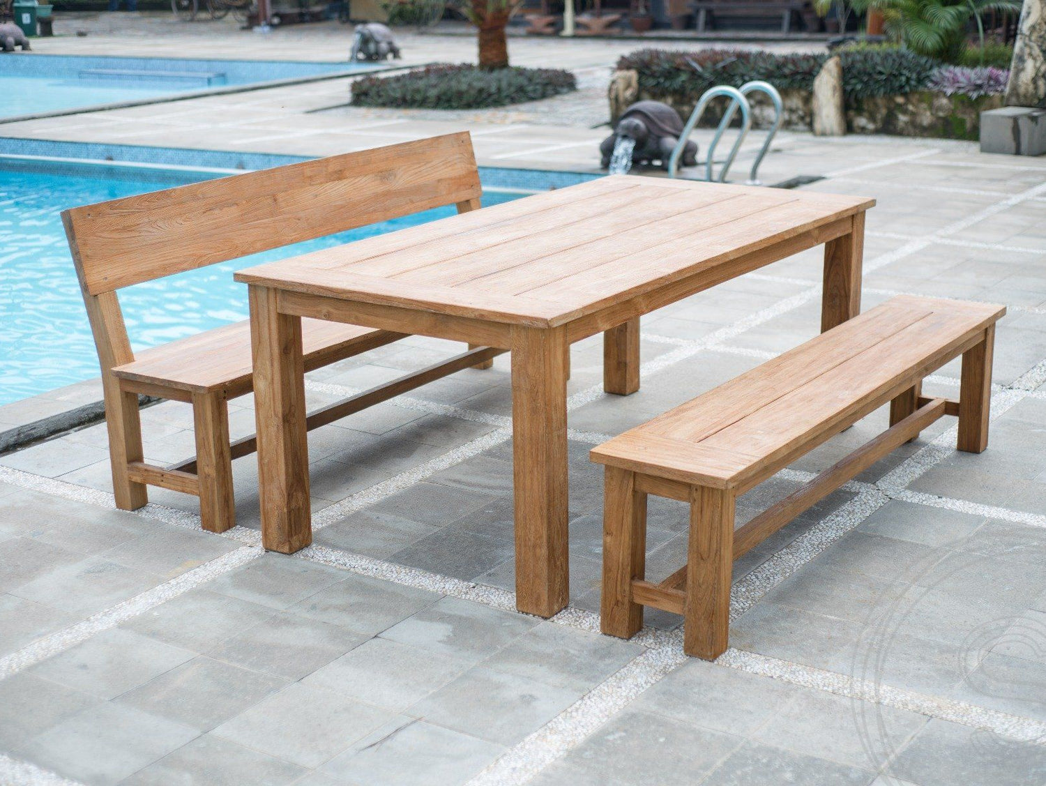 Teak bank 180cm Sandaran