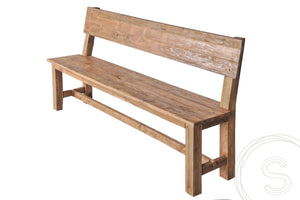 Teak bank 200cm Sandaran