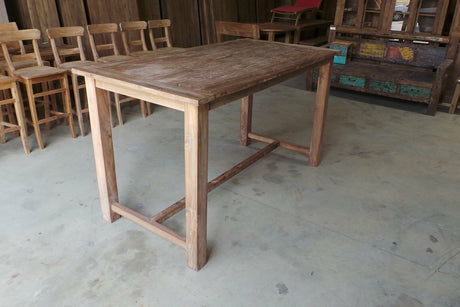 Teak bartafel 180x90cm oud hout