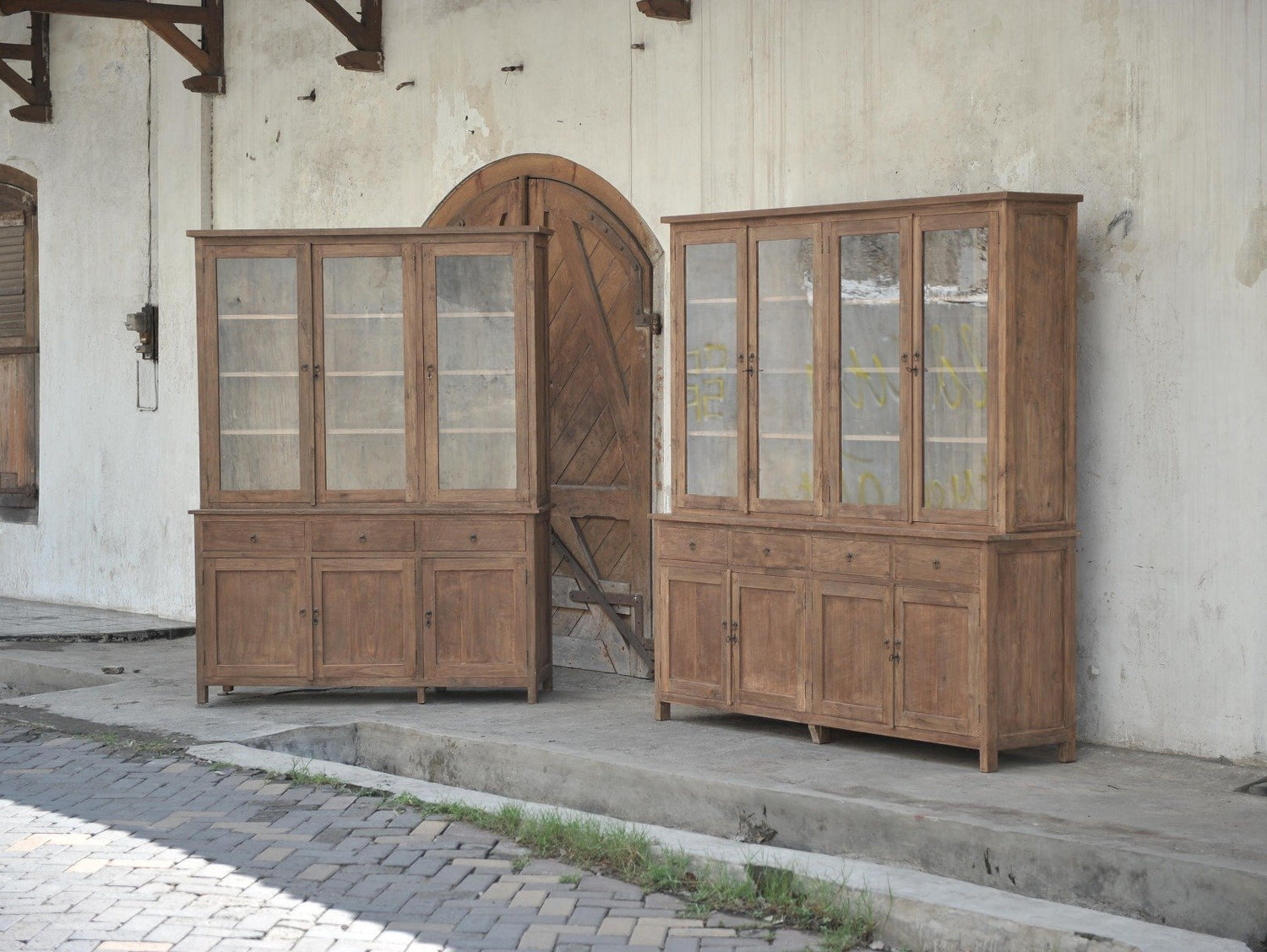 Teak buffetkast 160cm oud hout - Souren Meubels