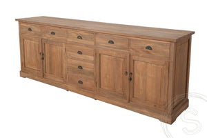 Teak dressoir 250cm XL