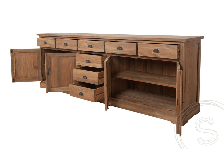 Teak dressoir 250cm XL