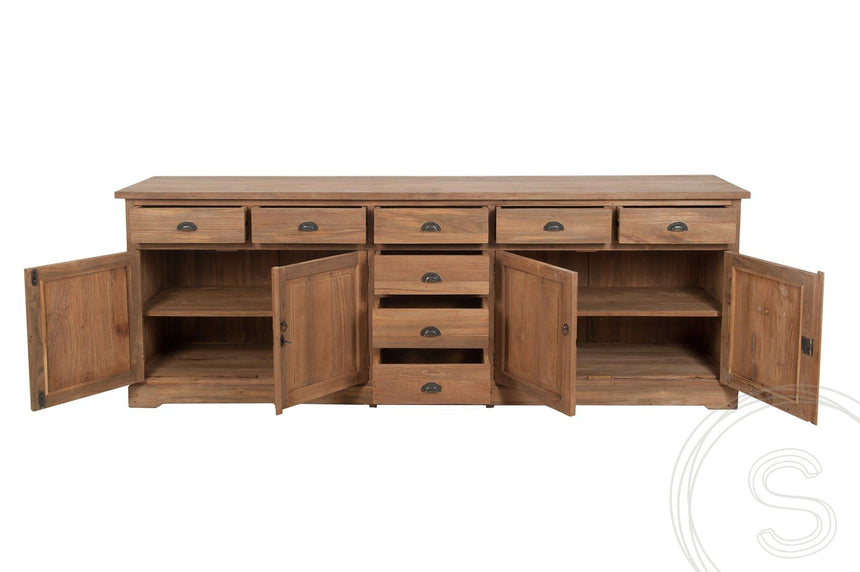 Teak dressoir 250cm XL