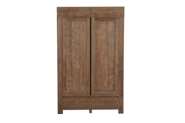 Teak kast 130cm oud hout