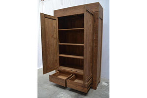 Teak kast 130cm oud hout