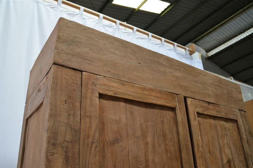 Teak kast 130cm oud hout