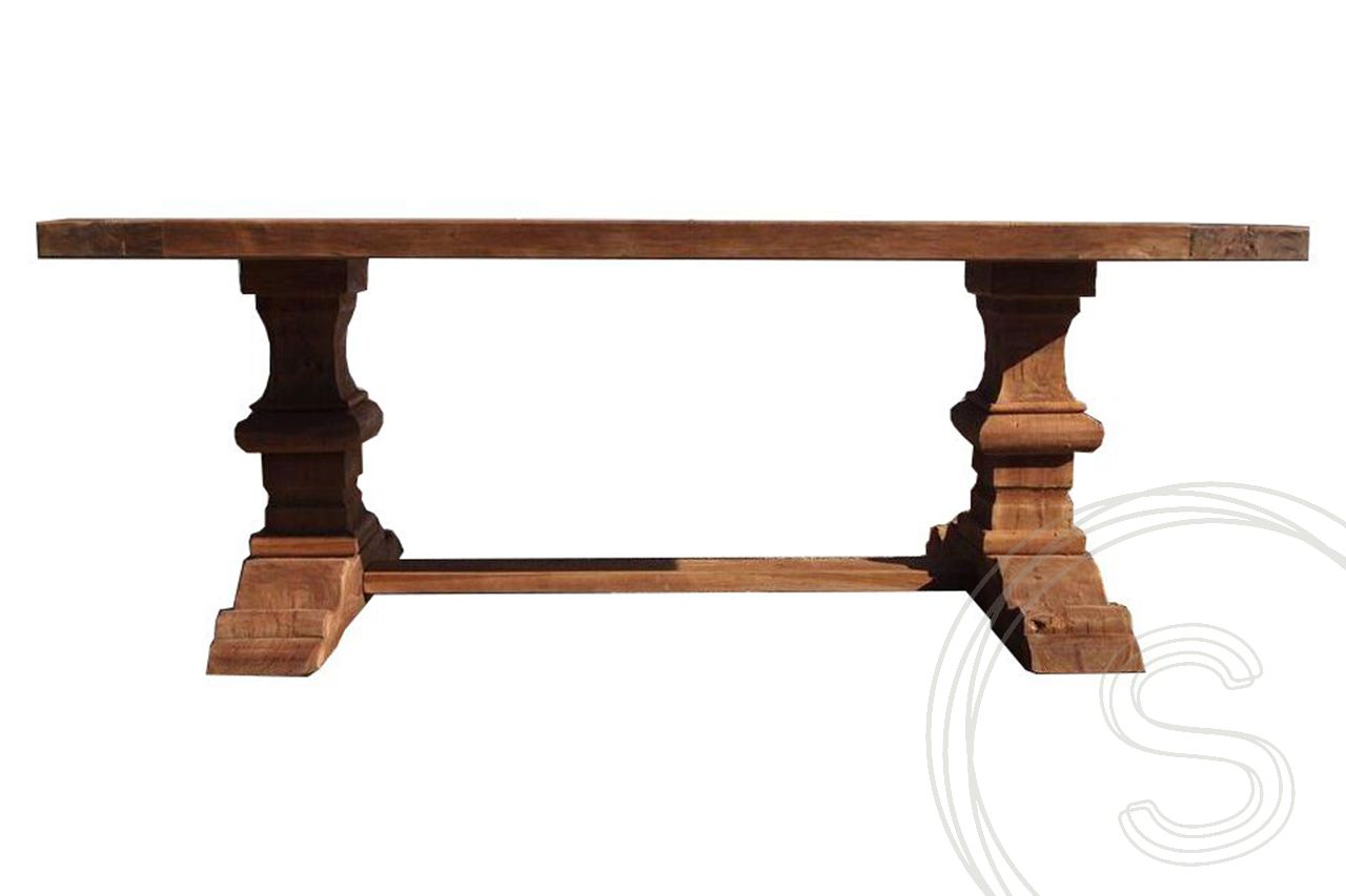 Teak kloostertafel 200x100 - Souren Meubels