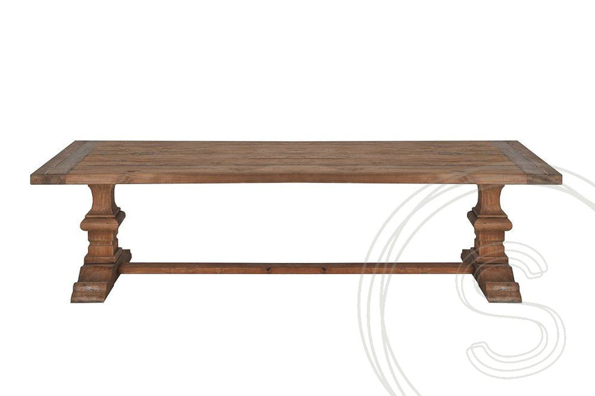 Teak kloostertafel 220x100