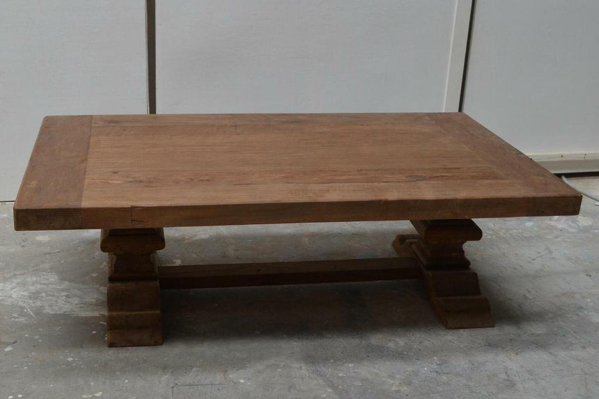 Teak klooster salontafel 120x80cm