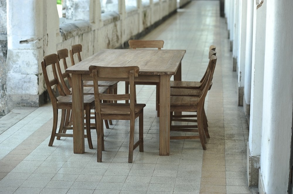 Teak stoel Mariotto oud hout - Souren Meubels