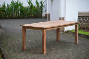 Teak tafel 200 x 100 oud hout