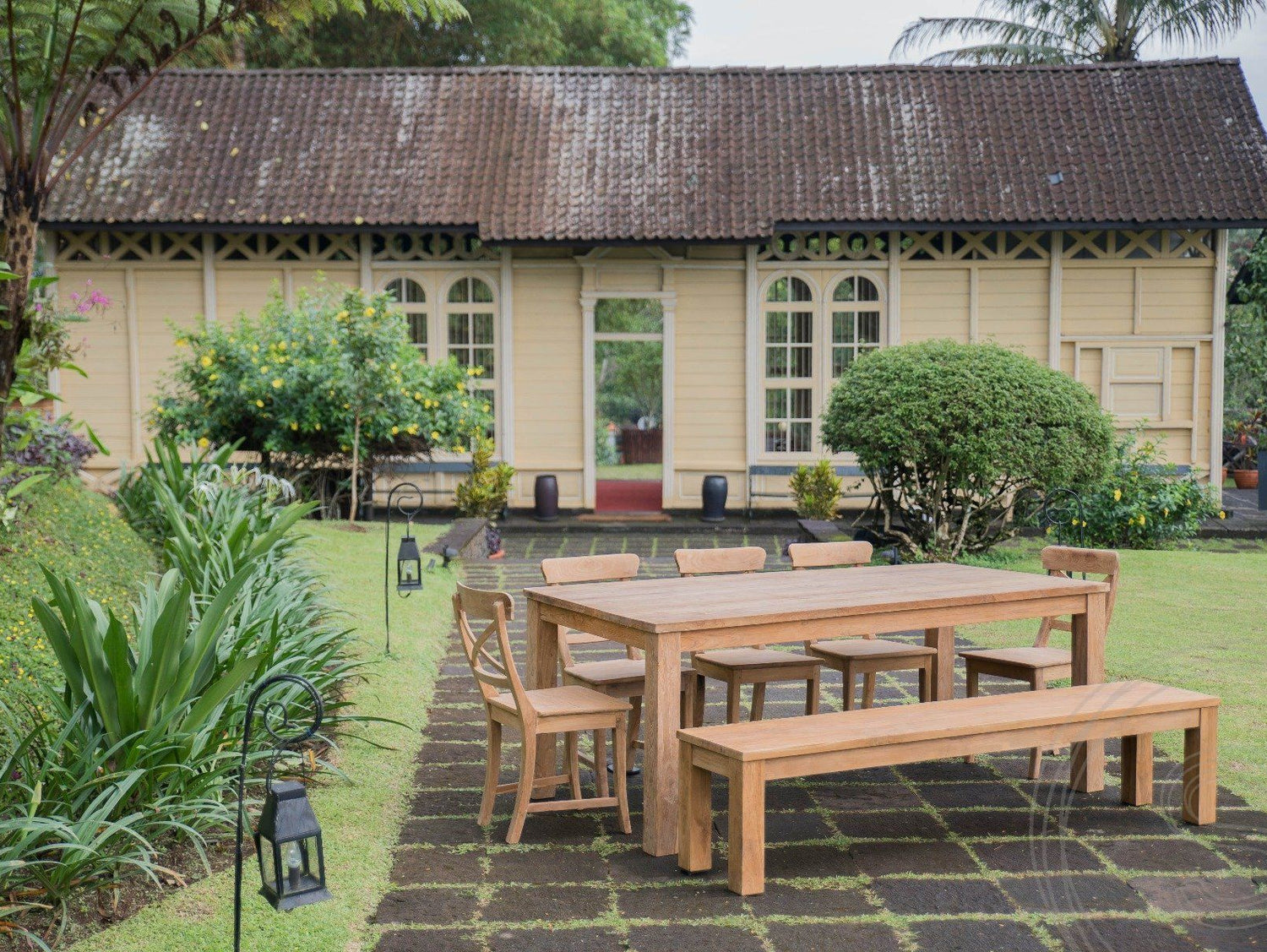 Teak tafel 200 x 90 - Souren Meubels