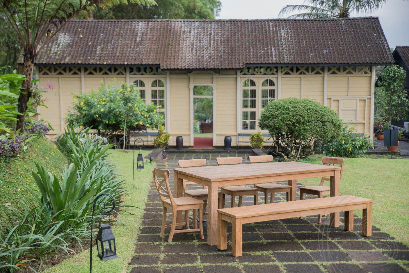 Teak tafel 200 x 90