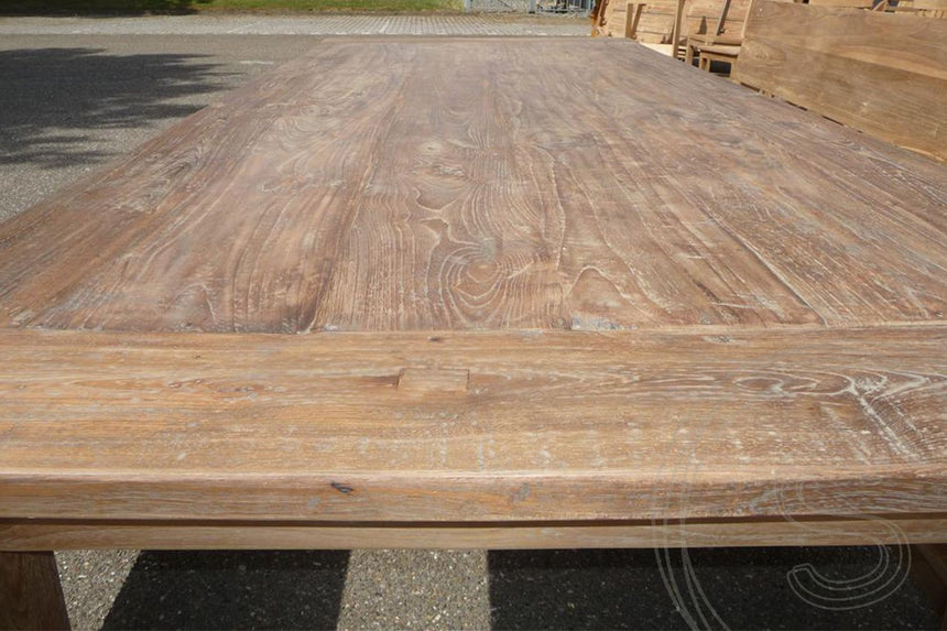 Teak tafel 240 x 100 cm oud hout