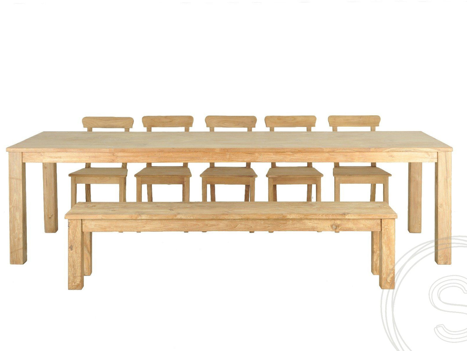 Teak tafel 300 x 100 - Souren Meubels