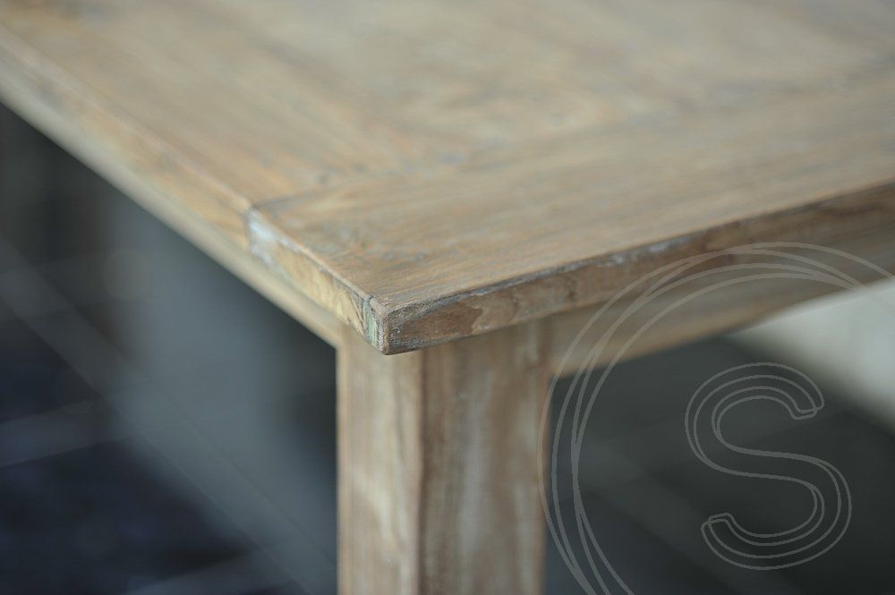 Teak tafel 300 x 100 cm oud hout - Souren Meubels