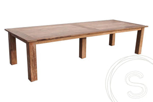 Teak tafel 320 x 120 oud hout