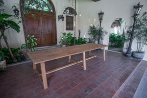 Teak Tafel 350x105cm