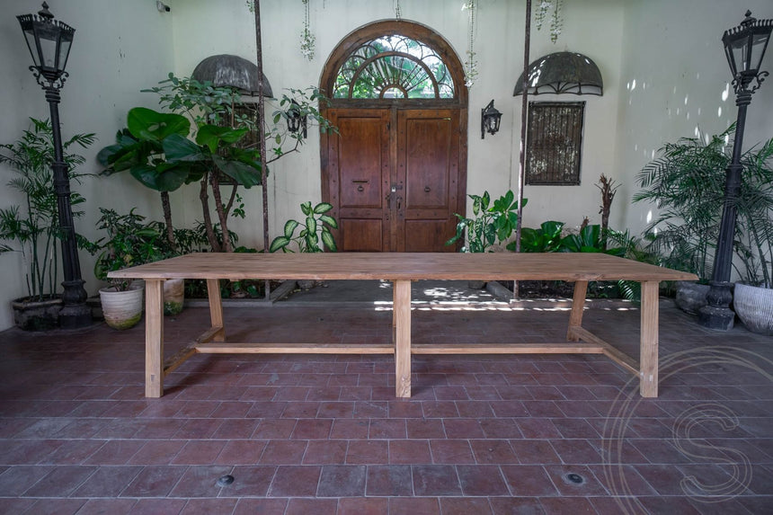 Teak Tafel 350x105cm