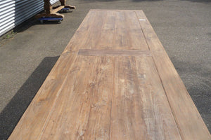 Teak tafel 400 x 100 cm oud hout