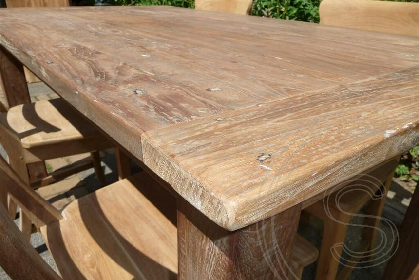 Teak tafel 160 x 90 oud hout