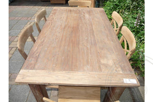 Teak tafel 160 x 90 oud hout