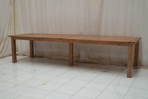 Teak tafel 350 x 100 oud hout