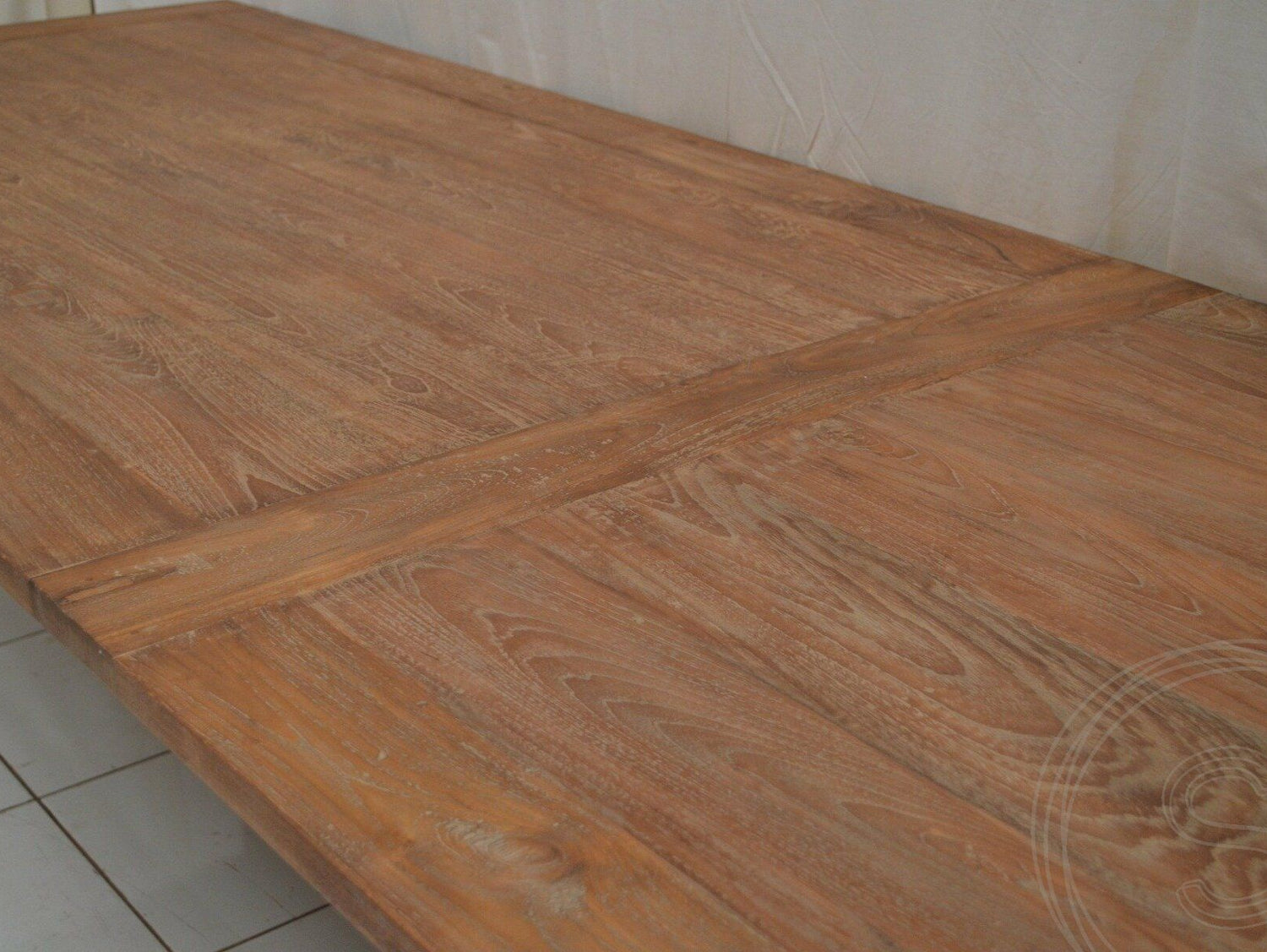 Teak tafel 350 x 100 oud hout - Souren Meubels