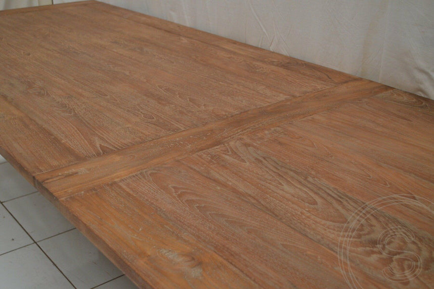 Teak tafel 350 x 100 oud hout