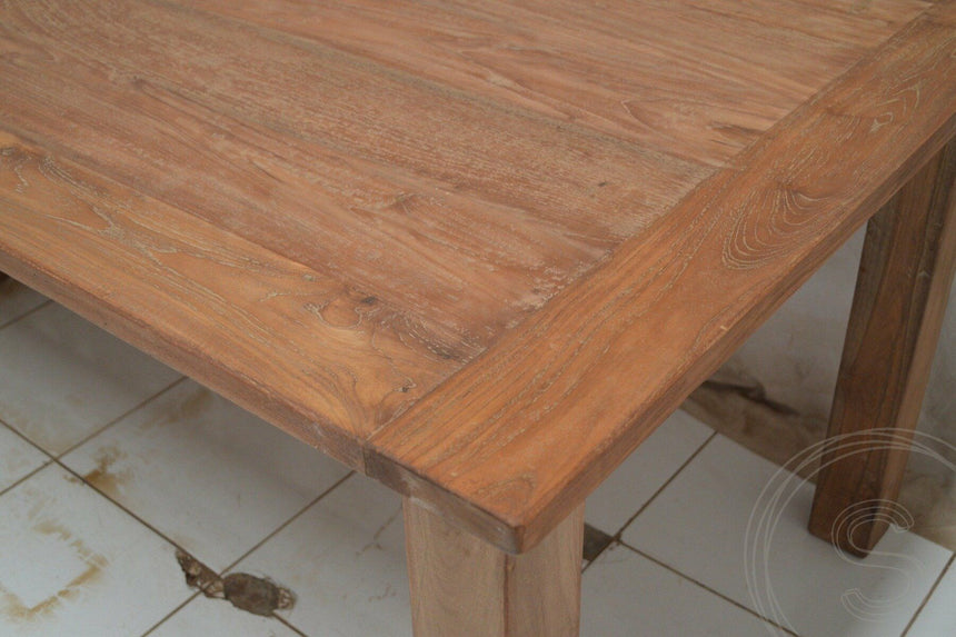 Teak tafel 350 x 100 oud hout