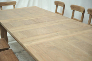 Teak tafel uitschuifbaar 180-230-280x100