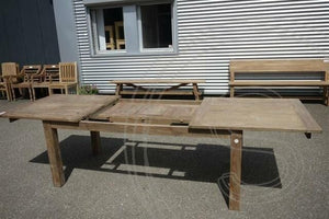 Teak tafel uitschuifbaar 180-230-280x100