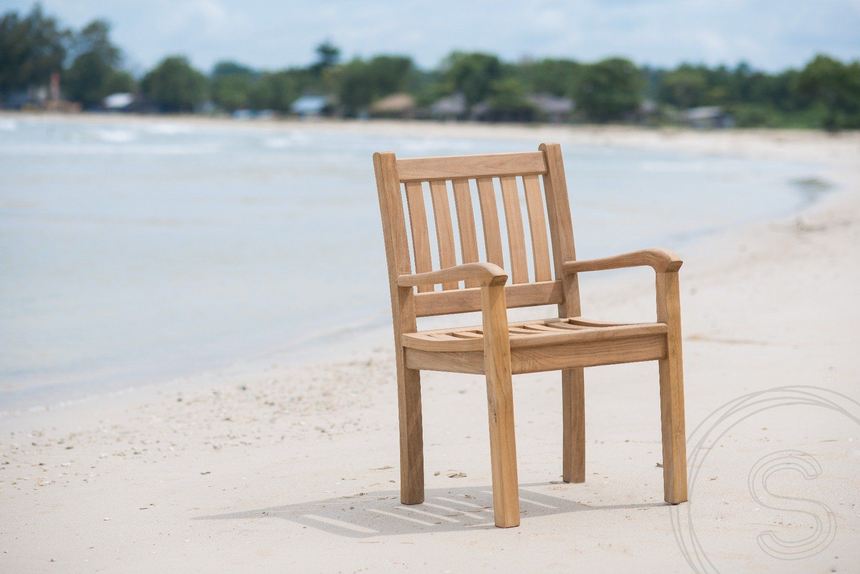 Teak tuintafel 260x100cm + 8 beaufort stoelen
