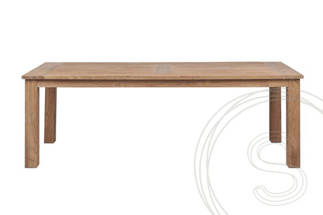 Teak tuintafel 240x100cm + 8 stationsstoelen