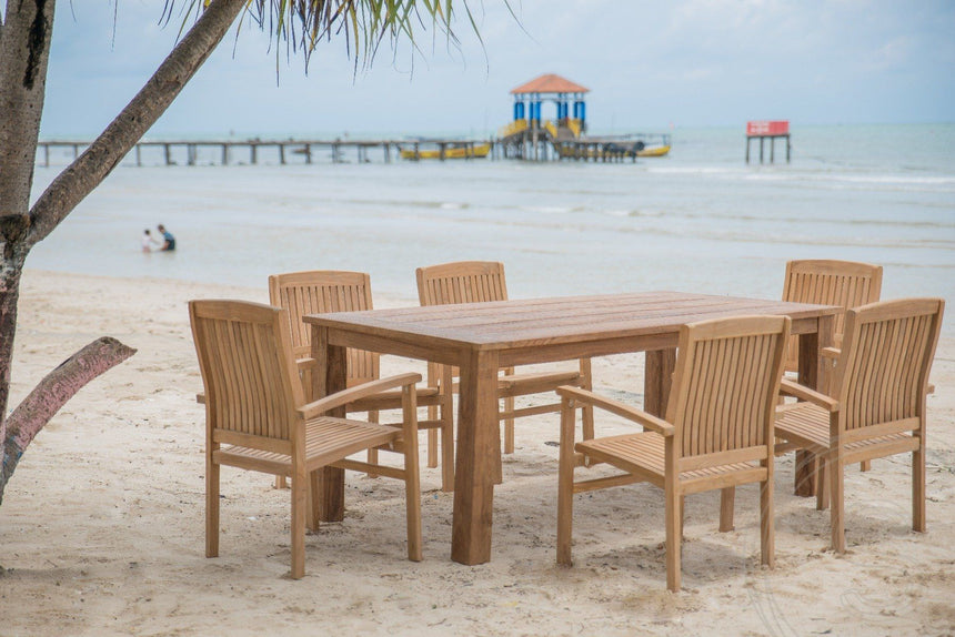 Teak tuintafel 180x90 cm