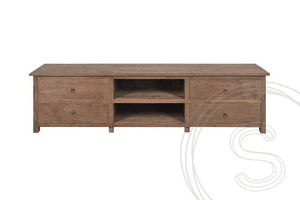 Teak tv-meubel oud hout 200cm