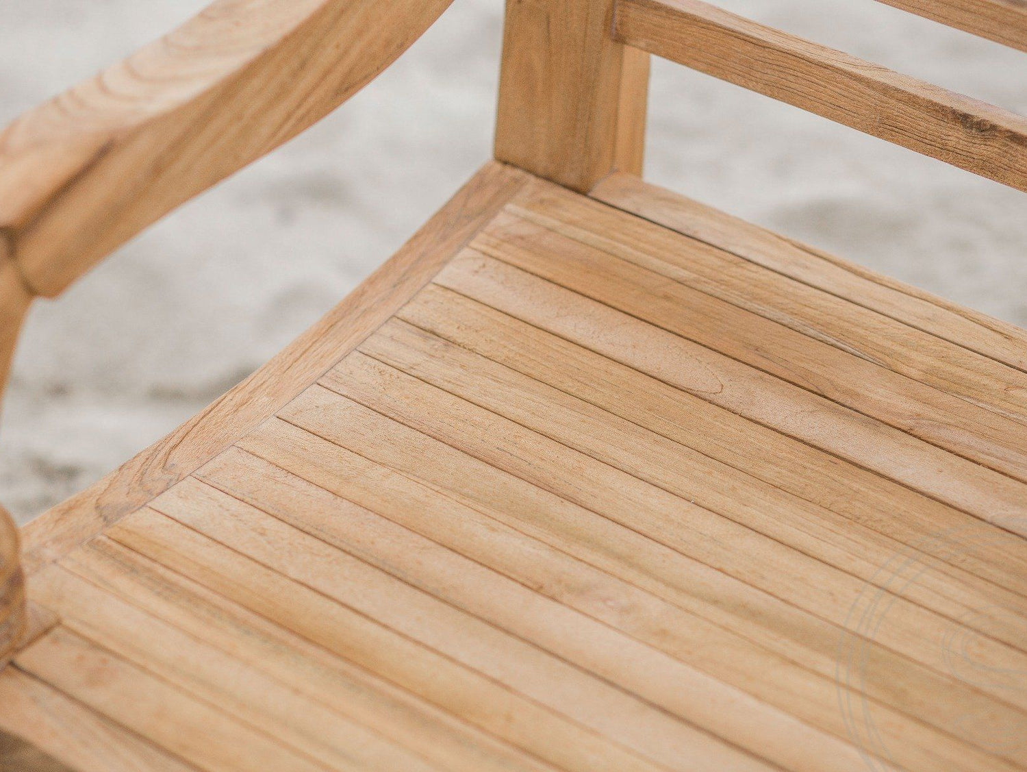 Teak vissenbank 240cm - Souren Meubels